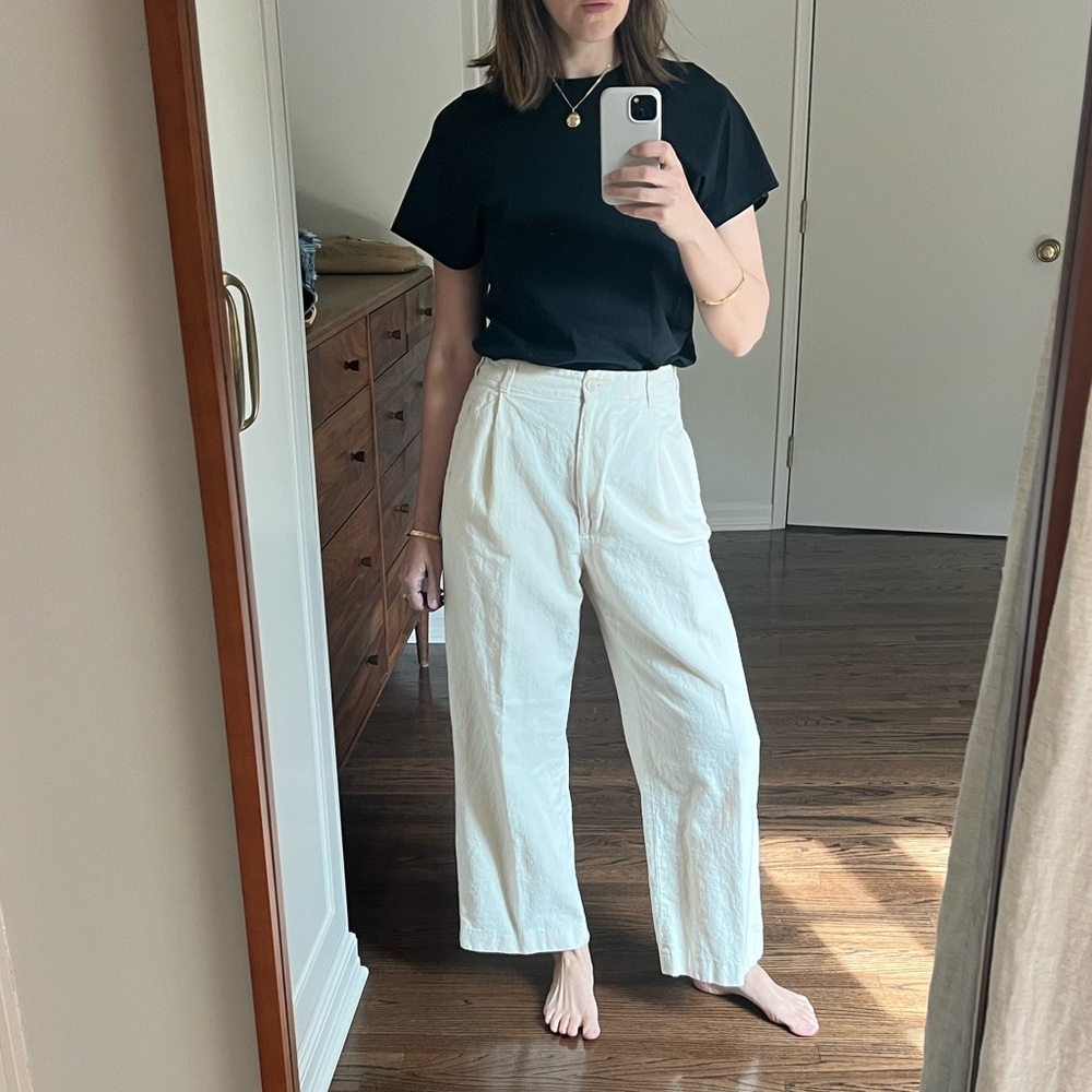 Dries Van Noten cotton/linen trousers